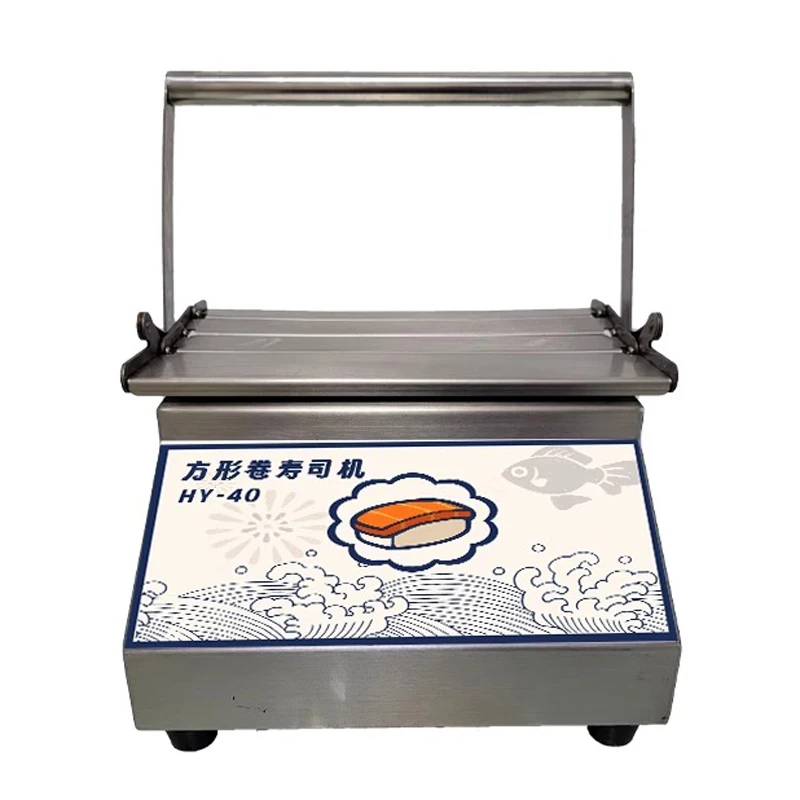 Commercial Square Sushi Roll Machine All Stainless Steel Body Imitation Handmade Sushi Rolling Tool