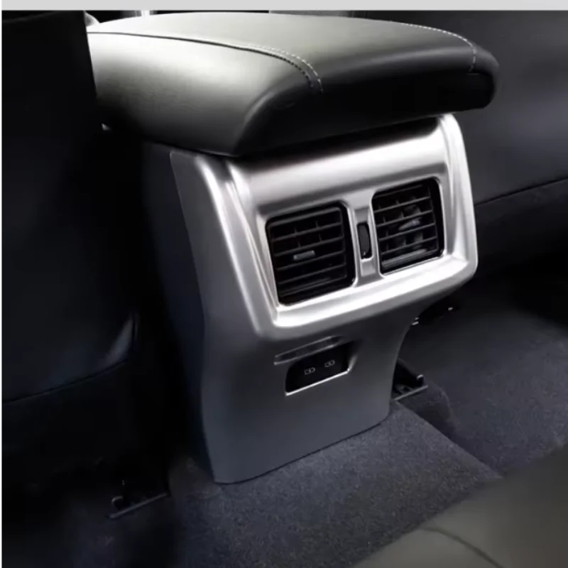 abs-カーボン車の後部座席エアコンベントカバーバックアンティボードカバートリムフィットトヨタハリアーヴェンザ-xu80-2021-2023