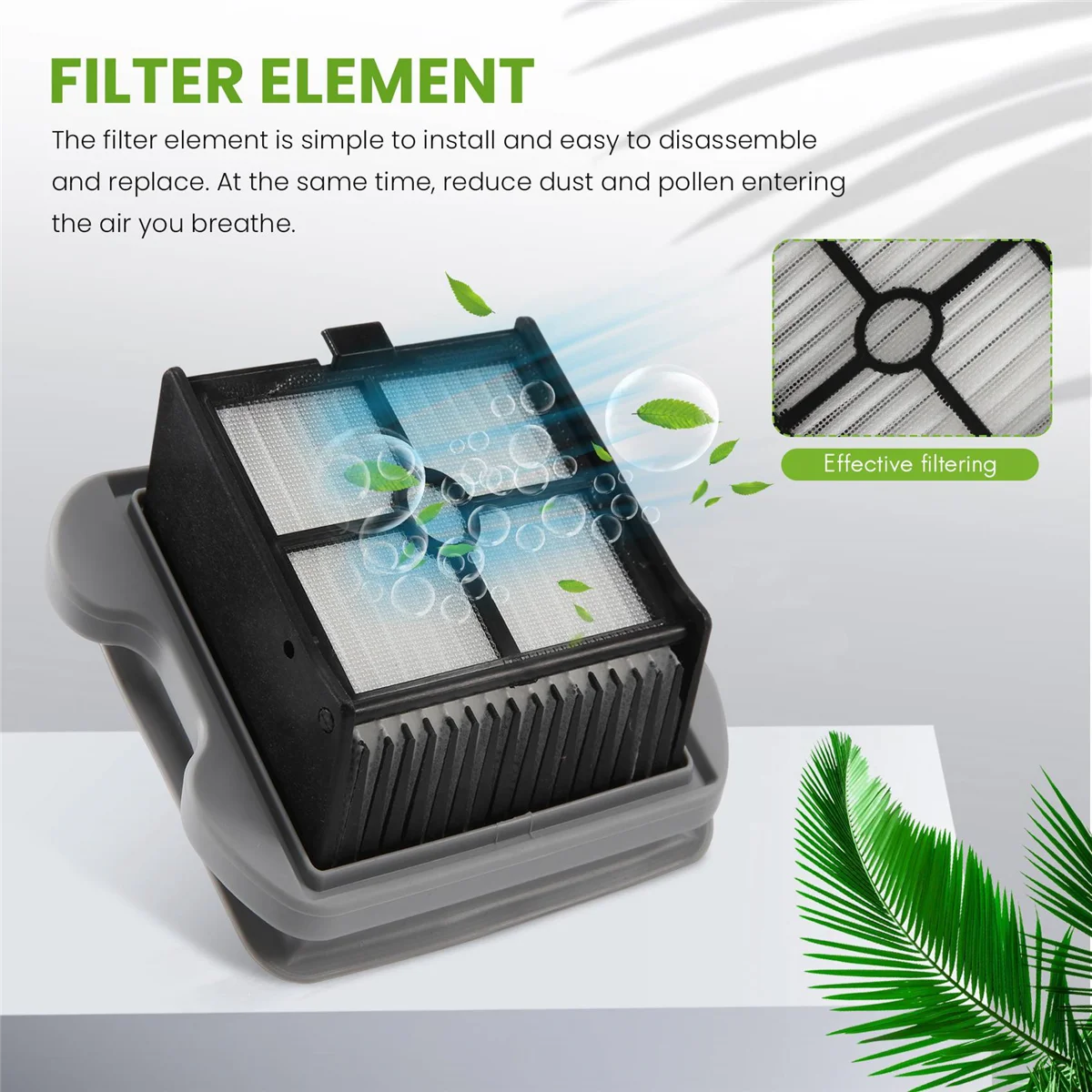 قطع غيار لـ Roborock Dyad U10 مكنسة كهربائية رطبة وجافة ، فلاتر HEPA ، قطع غيار ، فرشاة دوارة