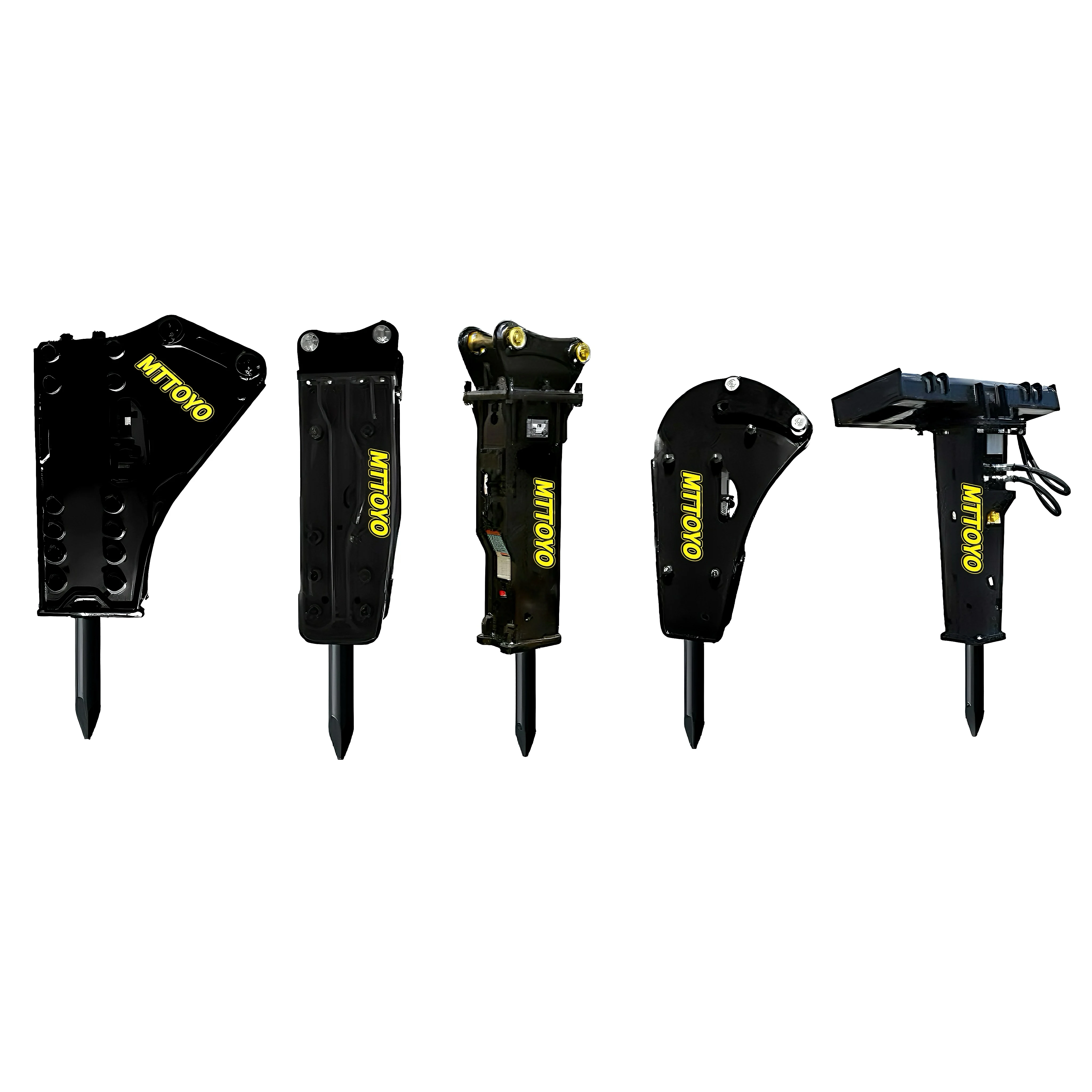 Escavatior Rock Hydraulic Cursher Kit F22 F27 F35 Serie Asta per trapano a percussione idraulica per frantumazione di calcestruzzo rinforzato