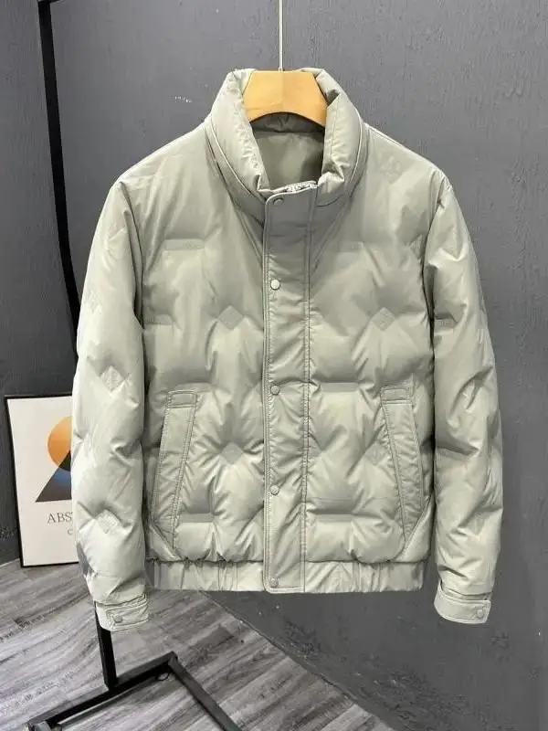 Ligero ort plumón para hombre Jaet Pure Bla blanco cuero PU acolchado calor a prueba de frío Faionable nuevo Sle Du down