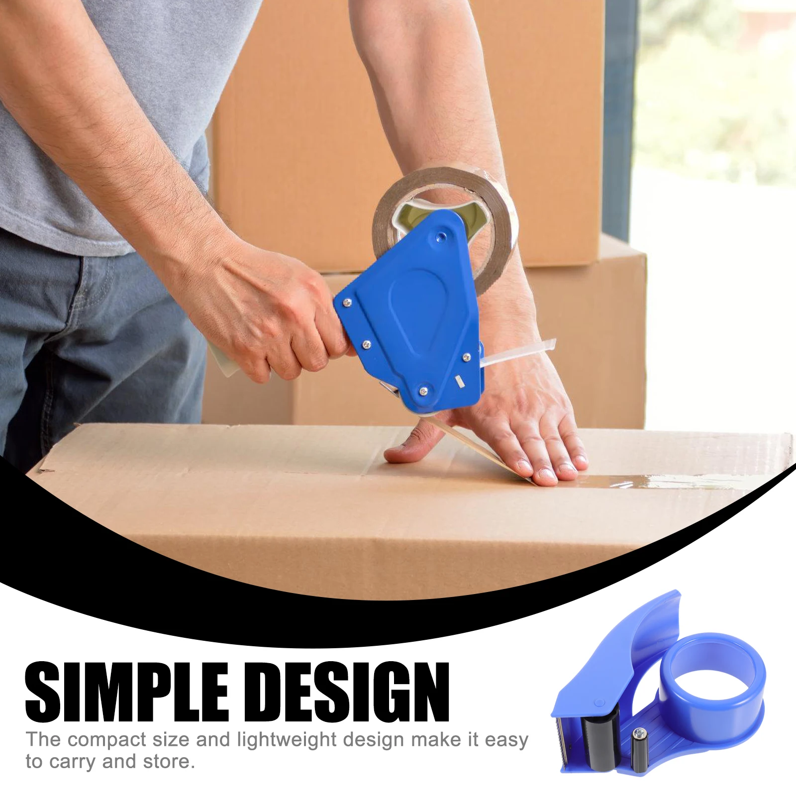 

2 Pcs Tape Handheld Packing Dispenser Packaging Dispensers Duct Seal The Box