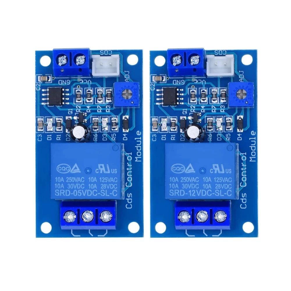 5V 12V Light Control Switch Photoresistor Relay Module Detection Sensor 10A brightness Automatic Control Module XH-M131