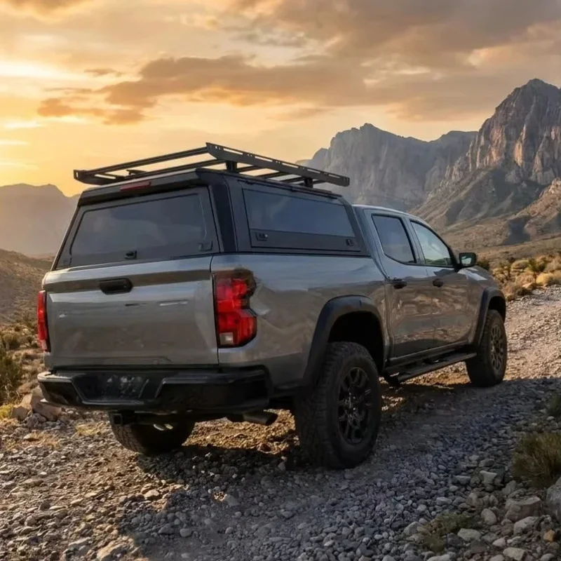

Customized Waterproof Steel Locking Sliding Window Topper Camper Canopy For Tacoma Hilux F150