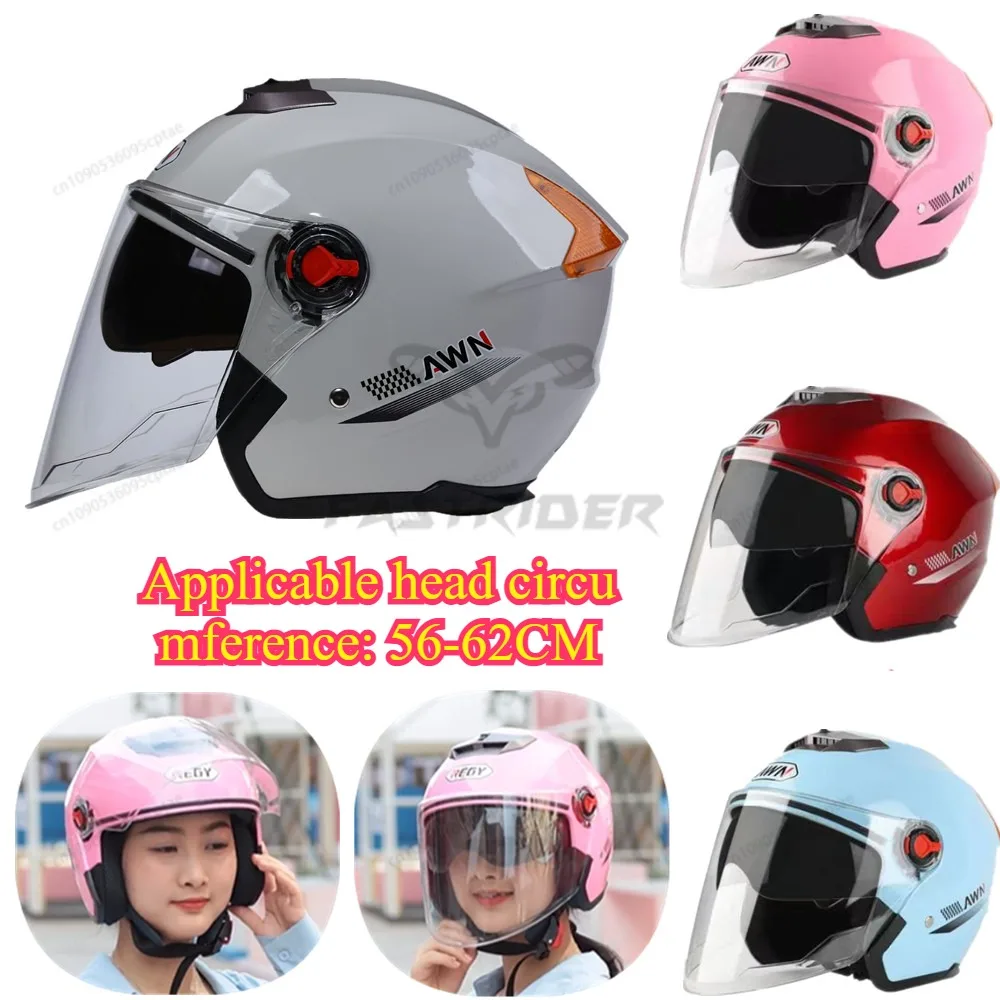 New Open Face Motorcycle Helmet Motorbike Helmets Seasons Safety Motor Bike Scooter with For Men Women Hot Sales