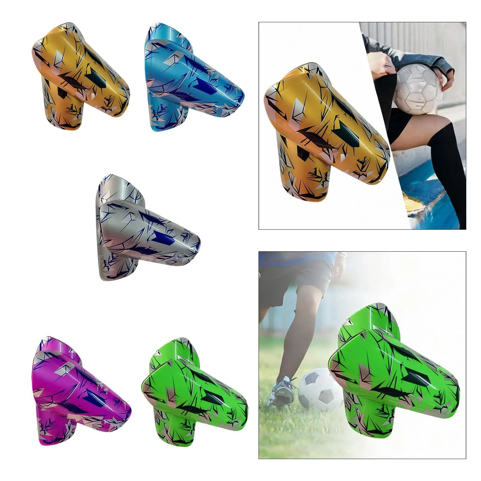 

2Pcs Soccer Shin Guards Comfortable Leg Protector Shockproof