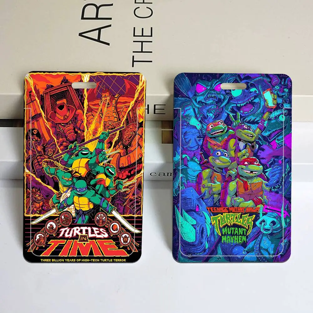 

Чехол для карт N-Ninja Turtles Anime унисекс, женский, с ремешком, для рабочего удостоверения, держатель для бизнес-карт, чехол для бейджей, сумка-футляр
