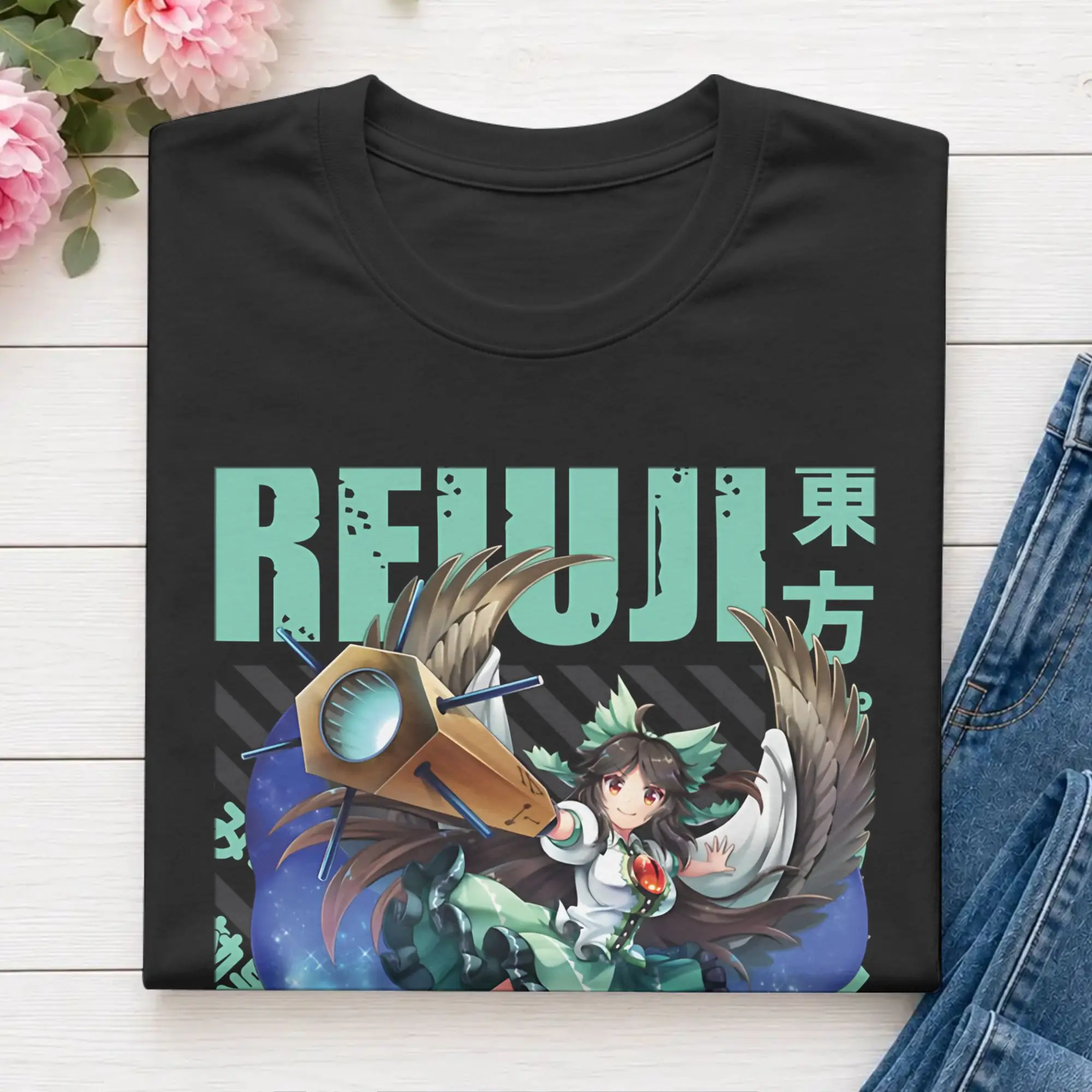 Touhou Project  Utsuho Reiuji  T-Shirt Summer  Hipster T-Shirts Men's Cotton Round Neck 4XL 5XL 6XL Tees Short Sleeve Y2K Tshirt