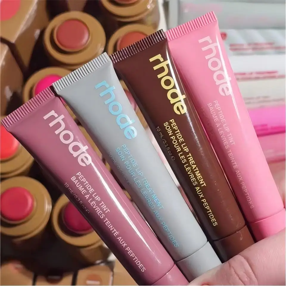 Rhodeskin Gloss Labial e Bálsamo Labial de Primavera: Suaviza Linhas, Nutre Duradouramente, Cuidado Diário Feminino, Maquiagem Hidratante, Blush para Meninas