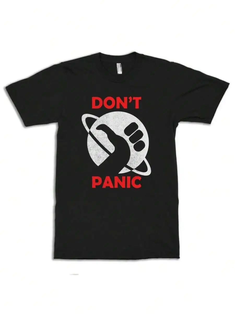Stay Calm!T-Shirt Inspired By The Hitchhiker'S Guide To The - A Casual Tee For Sci-Fi Comedy Enthusiasts - Men'S Wear, Plus Size