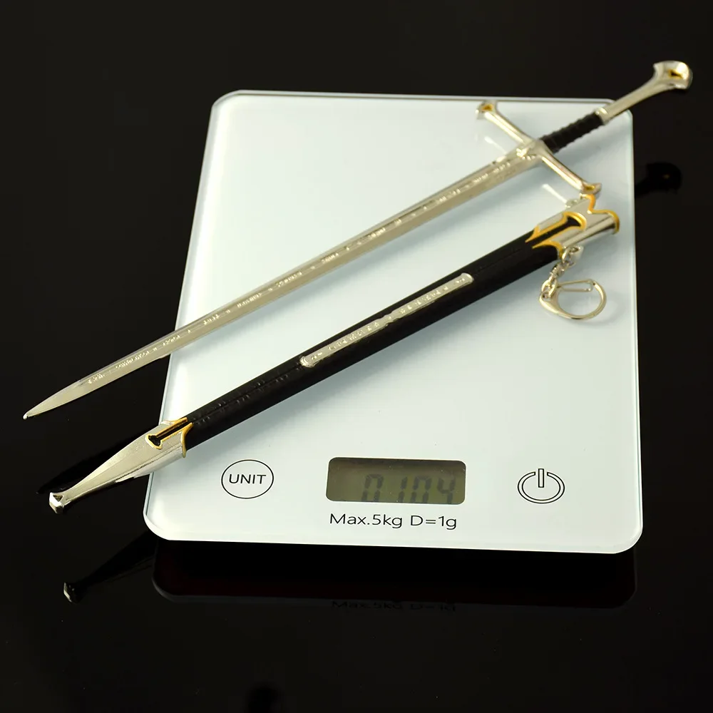 30cm ltr narthil espada aragorn gondor gg medieval targaryen blackfyre todo metal katana samurai espada casa ornamentos presente brinquedos