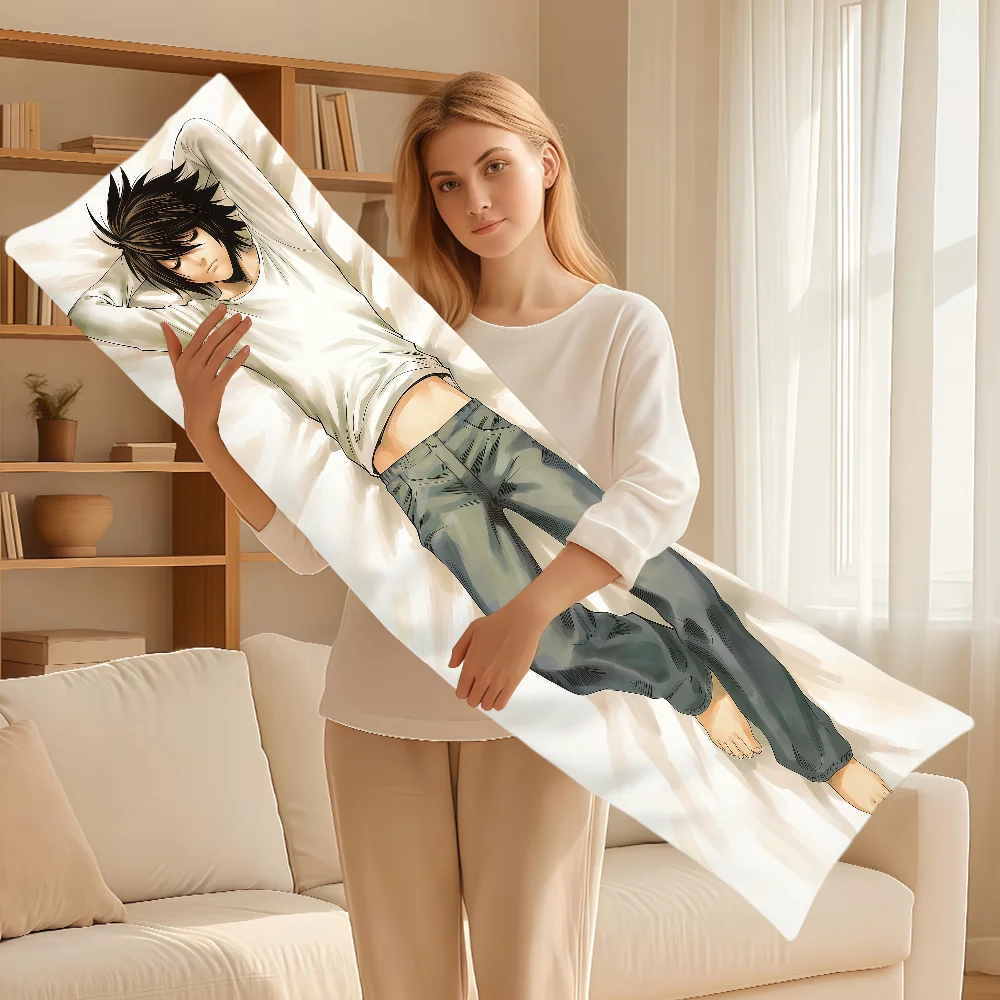Anime L Lawliet D-Death Note Cushion Cover Long Rectangle Dakimakura Hugging Body Pillowcase Bed Sofa Decor Pillow Cover - view 6