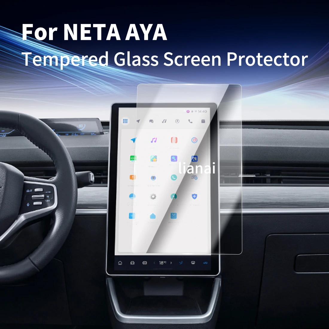 

Screen Protector For 25-26 NETA AYA mpered Glass Protective Film GPS Video Navigator Car Stickers Vehicle Accessories