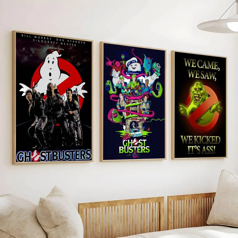 ملصق غطاء فيلم G-Ghostbusters عالي الجودة مطبوع مقاوم للماء ملصق فني جداري لشريط ديكور غرفة المعيشة هدية