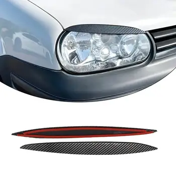 適用於大眾高爾夫4 MK4 GTI TDI SDI R32 1997-2006車頭燈眉罩裝飾條 ABS改裝配件車身套件 8 最佳銷售 mk4 高爾夫 r32 - №2