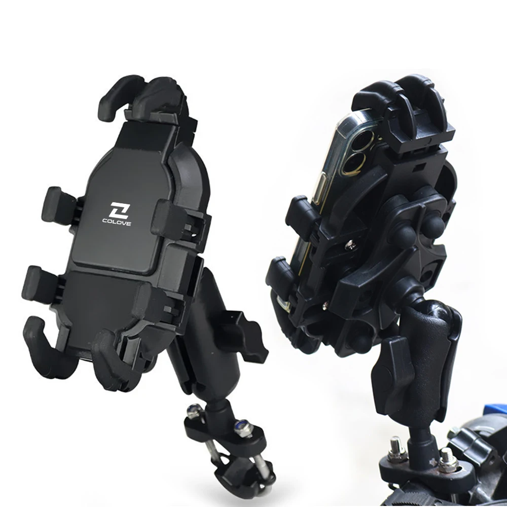 Motorcycle Phone Mount Non-Slip Pad Anti-Rust Anti-Shake Holder For KOVE COLOVE 450 Rally 800X KY500F Excelle 500F 510X
