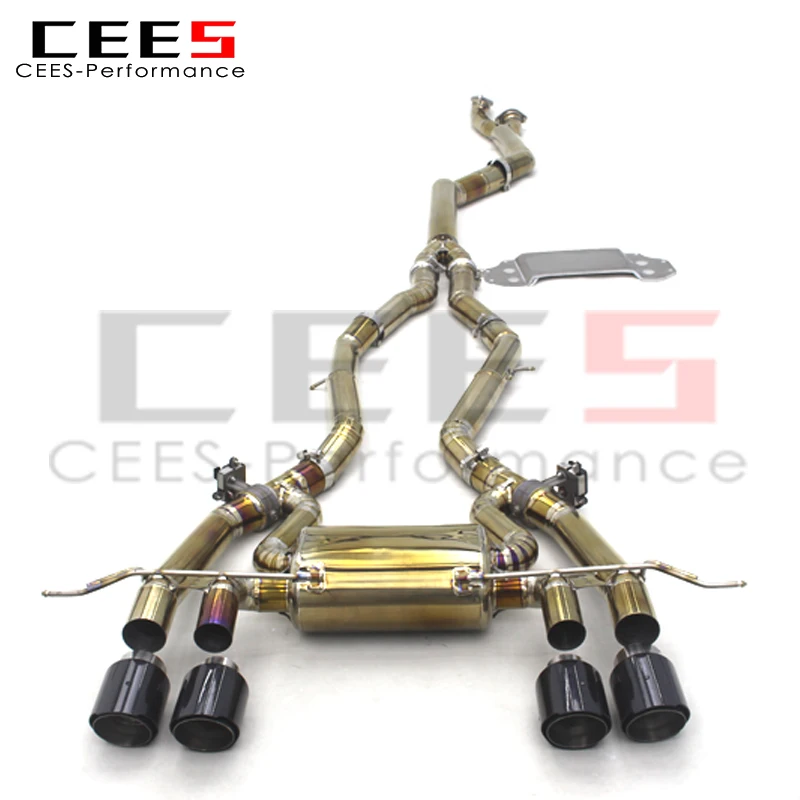 CEES Exhaust System For BMW M3 M4 G80 G82 G8X 3.0T 2019- High Performance Exhaust Pipes Titanium  Automobile Catback Exhaust