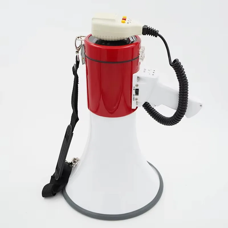 

【2026】Портативный мегафон с микрофоном для ночного рынка, перезаряжаемый, с функцией записи, громкоговоритель для пропаганды, высокая мощность