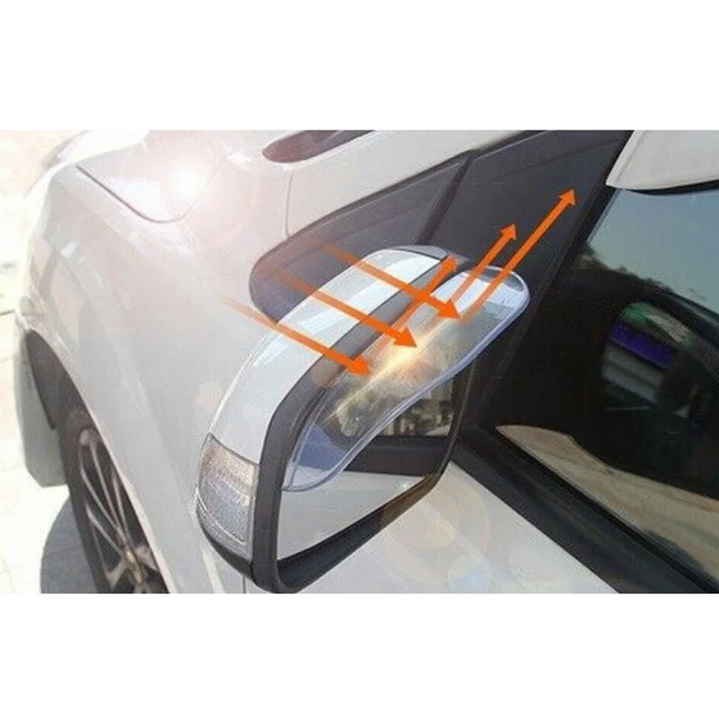 Car Rearview Mirror Rain Eyebrow Protector Rain Cover Car Reversing Mirror Sun Visor Sunshade Rain Eyebrow Universal