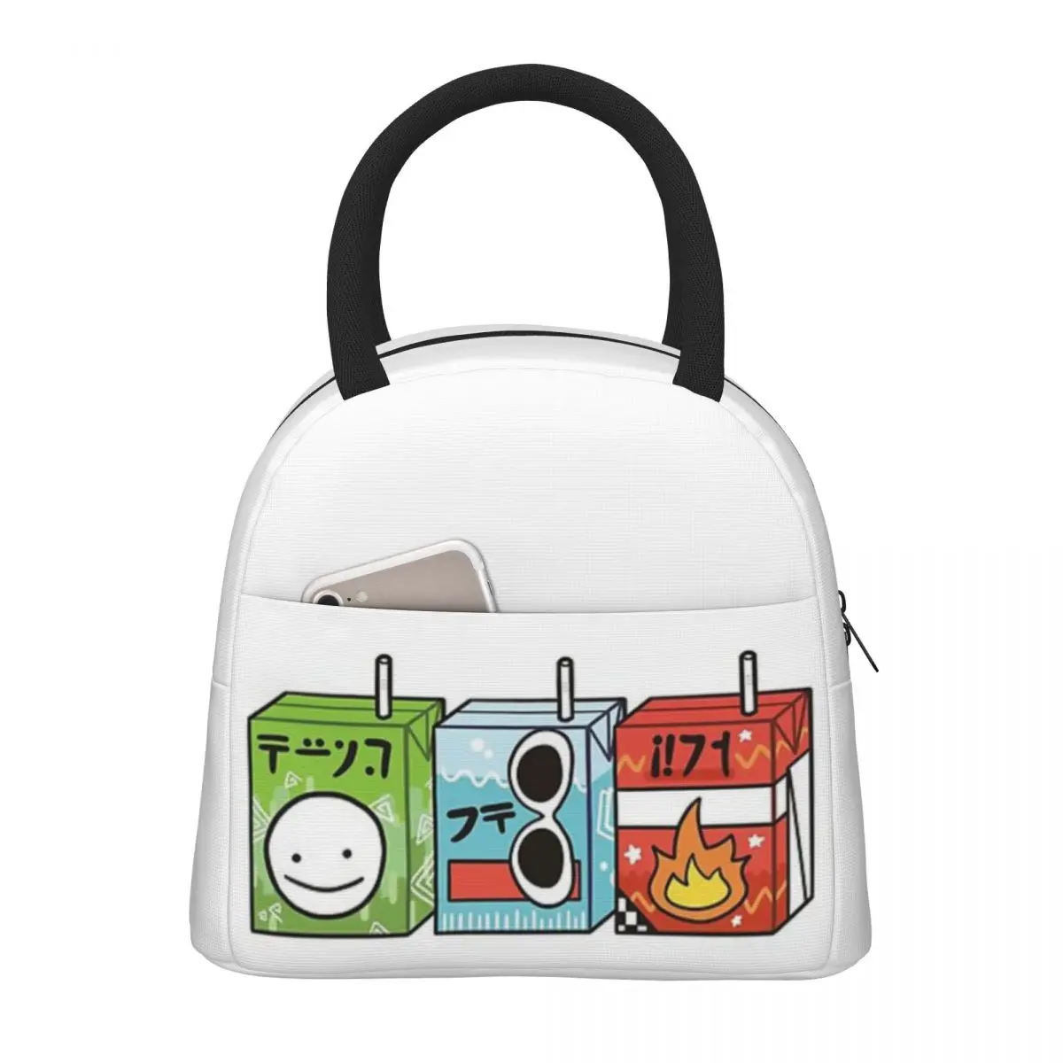 

Dream Team Juice Boxes Lunch Bag for School Waterproof Picnic Thermal Cooler Insulated Lunch Box Women Kids Tote Bags