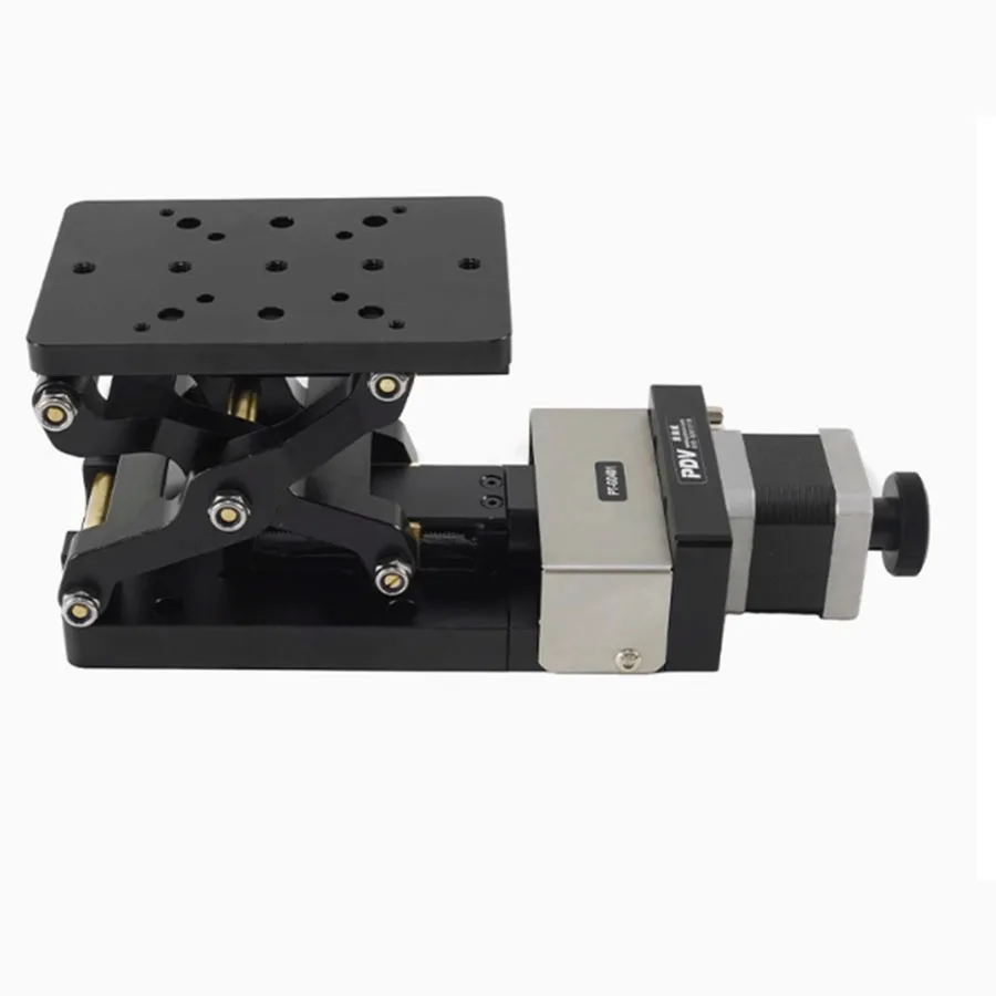 PT-GD401 electric lifting platform displacement platform lifter Z-axis lifting platform 60mm stroke double scissor sliding table