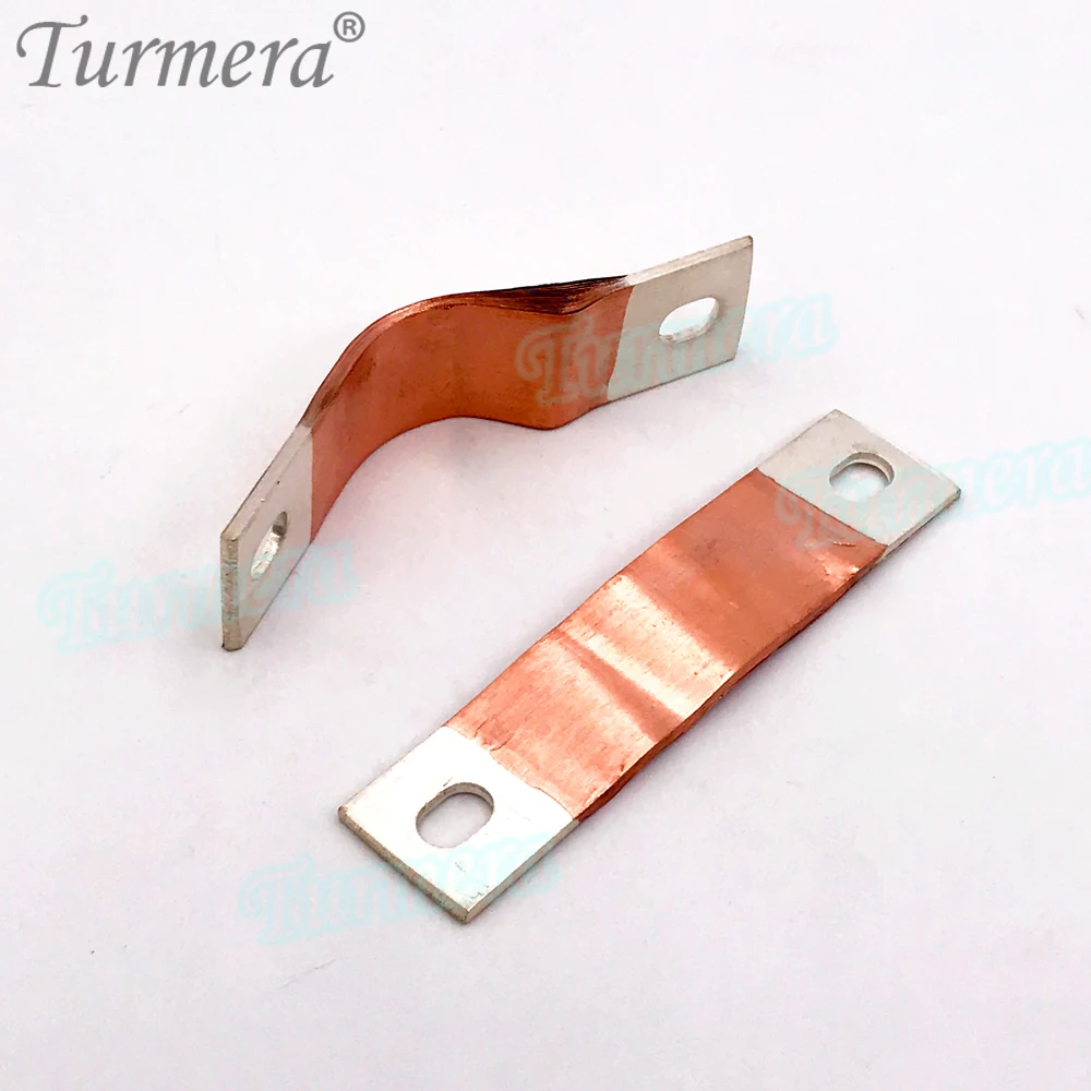 Turmera 12V 48V Rail Lifepo4 Batterij Flexibele Zuiver Koper Connector 400A Hole Hole 74Mm Voor 280Ah 320Ah Lifepo4 Batterij Gebruik