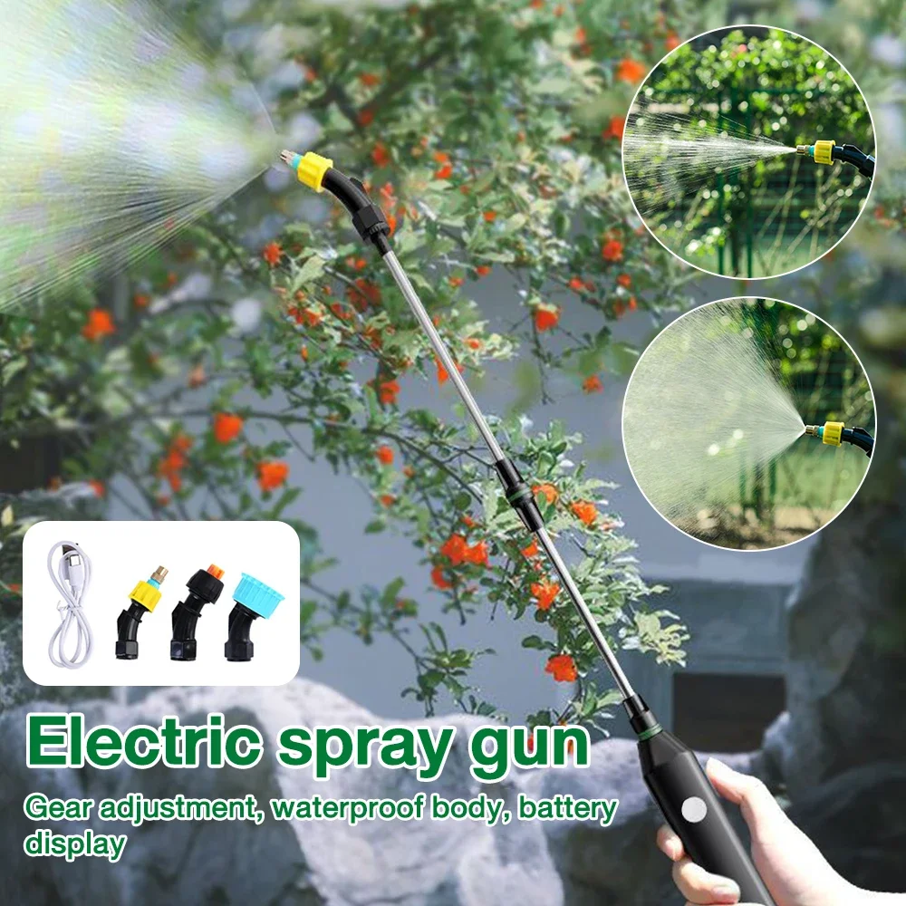 

Electric sprayer Battery-powered Garden Sprayer Fine Mist Nozzle Telescopic Battery Powered Garden Sprayer Wand with 2 Nozzles