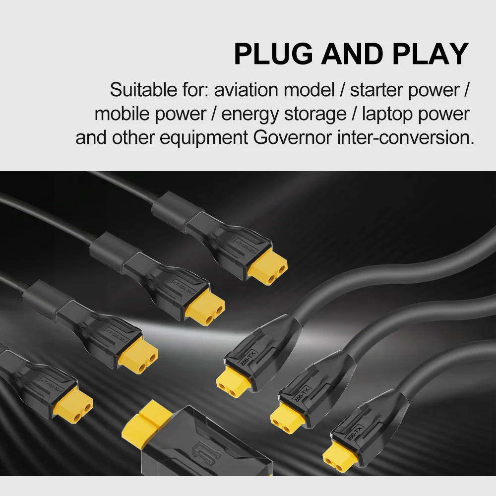 Adaptador de batería para coche 9IMOD, enchufe adaptador XT60, enchufe adaptador multifuncional para batería, ordenadores ESC, coches de Control remoto