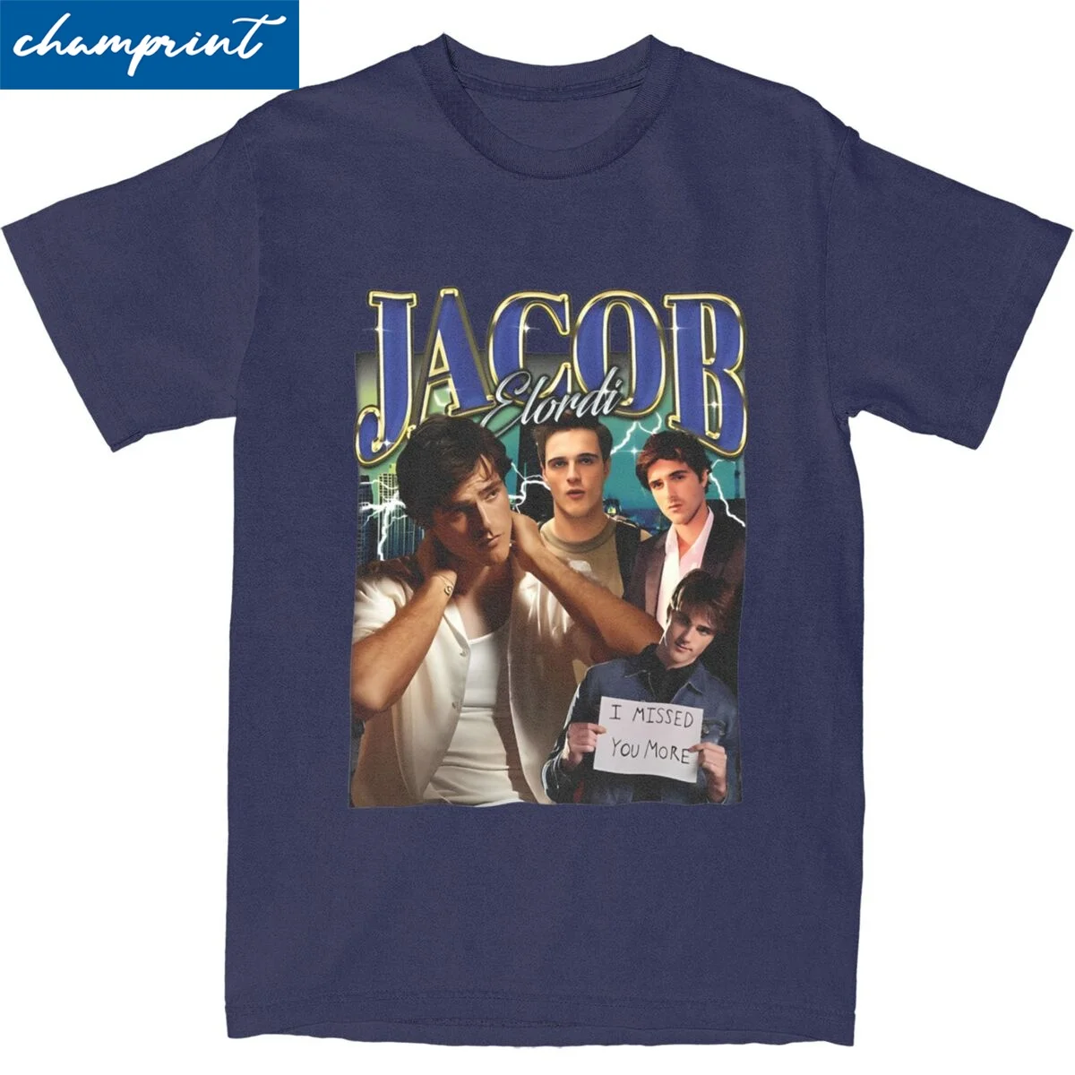 Harajuku Retro Jacob Elordi T-Shirt For Men Women Round Neck Short Sleeve Tops Shirts Cotton Tops Shirts