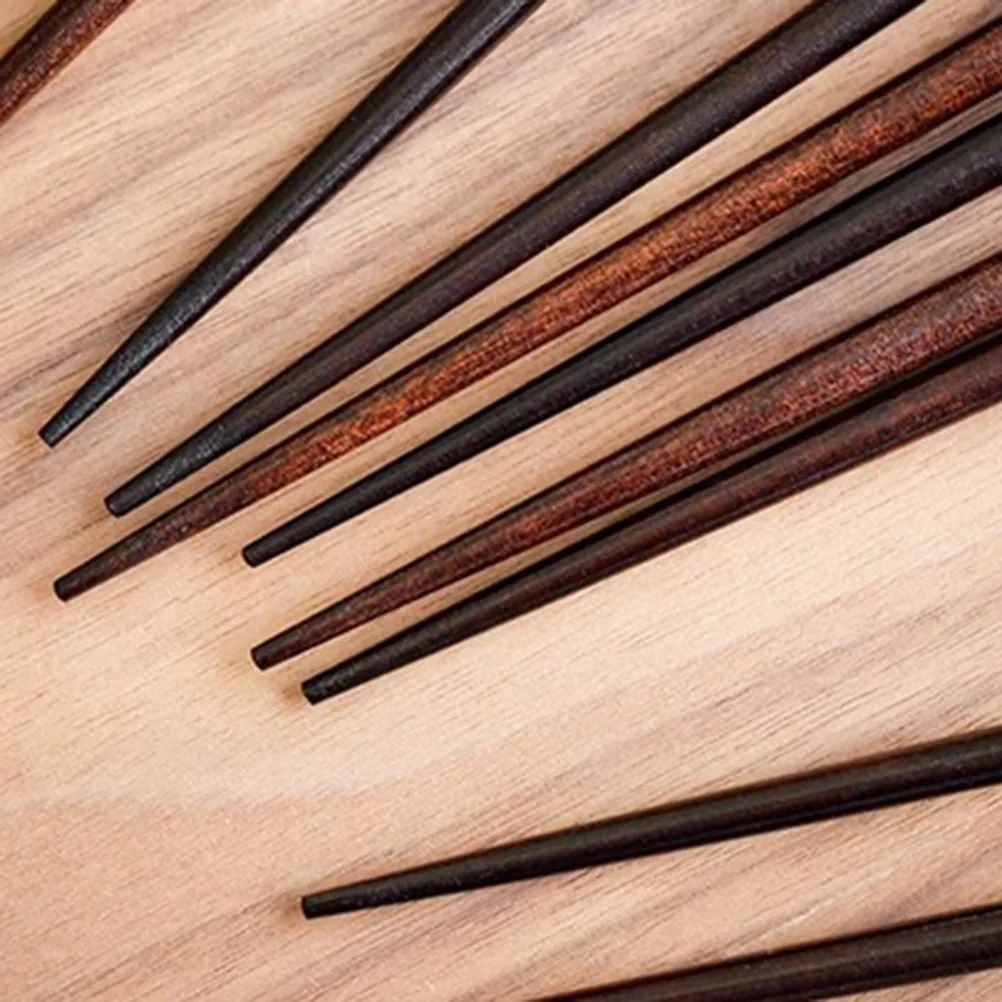 

Anti slip Wooden Chopsticks Reusable 4 Pairs Home Japanese style Smooth Lightweight Corrosion resistant Tableware Baby