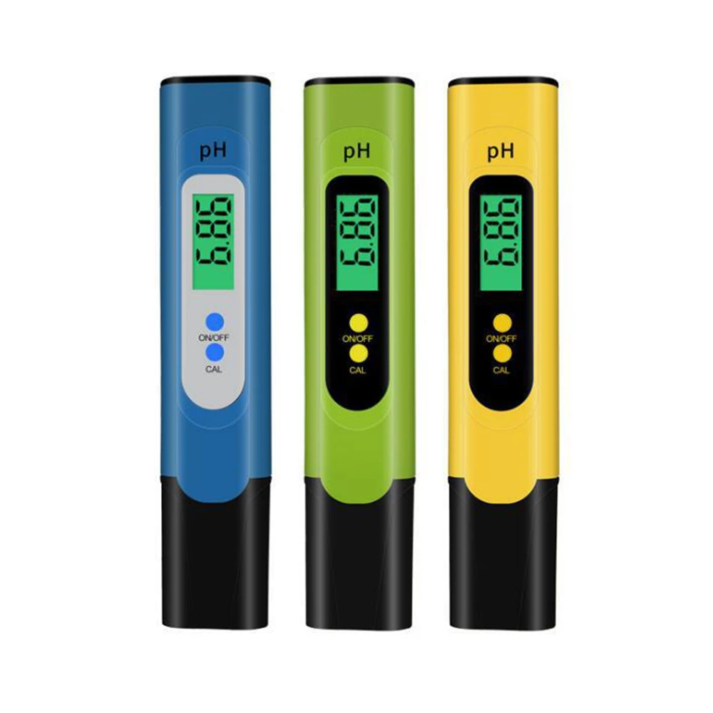 PH Meter for Water Hydroponics Digital PH Tester Pen High Accuracy  0-14 PH Measurement Range for Pool Aquarium TEMP PPM Tester