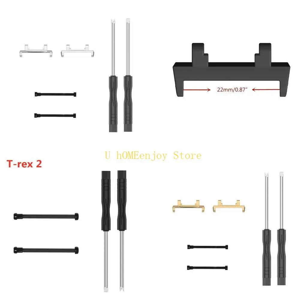 

B0KF Адаптер для подключения ремешка SmartWatch для AmazfitTRex 2 Набор инструментов с соединительным стержнем