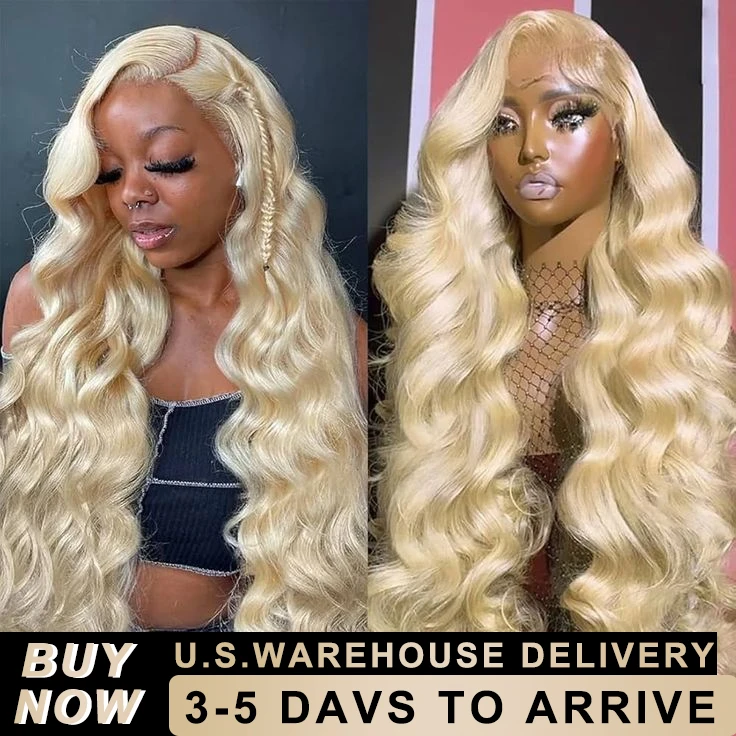 Объемная волна 613 HD Кружевной фронтальный парик 13x6 13x4 Парики из натуральных волос 250 Плотность Блондинка Colorer Прозрачный кружевной предварительно выщипанный парик для женщин