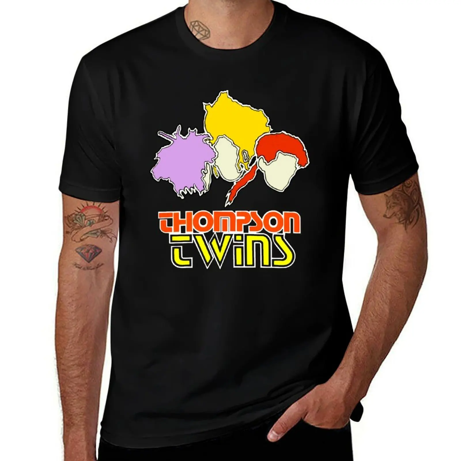 

1985 Thompson Twins T-Shirt g man t shirts for men t shirts with prints man t shirt cotton high quality T-shirt