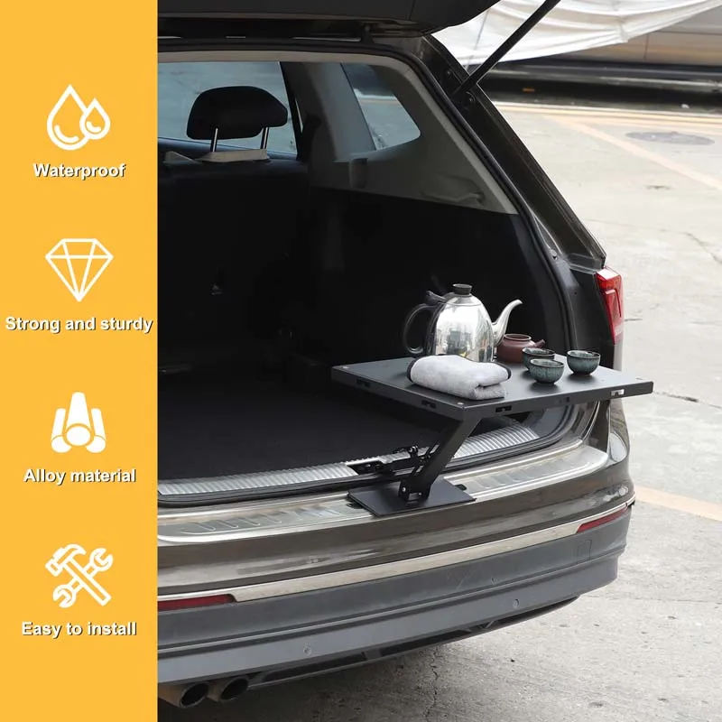 

Для Volkswagen Tiguan углеродистая сталь + алюминиевый сплав походный стол портативный автомобильный замок багажника защелка стол