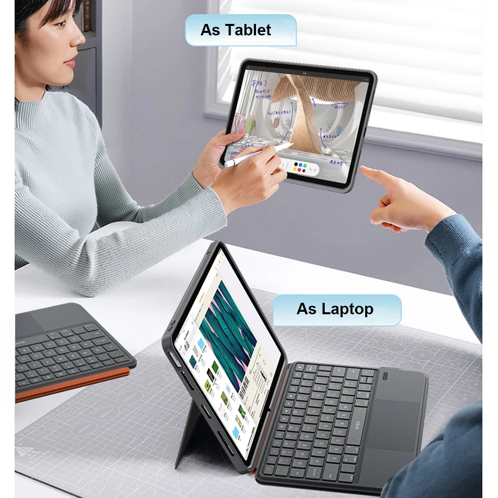 Bluetooth Keyboard for iPad Air 13 11 2026 Detachable Keyboards with Lightweight Wireless Keyboard for iPad Pro 13 11 12.9 view 4
