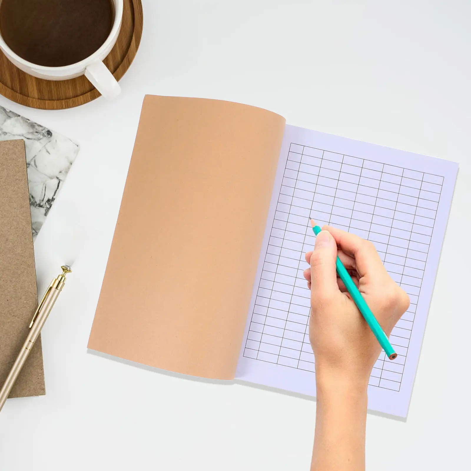Libro de Contabilidad en Blanco, Registro de Inventario, Registro de Entradas Detalladas, Cuaderno de Gestión Financiera, Registro de Gastos Comerciales