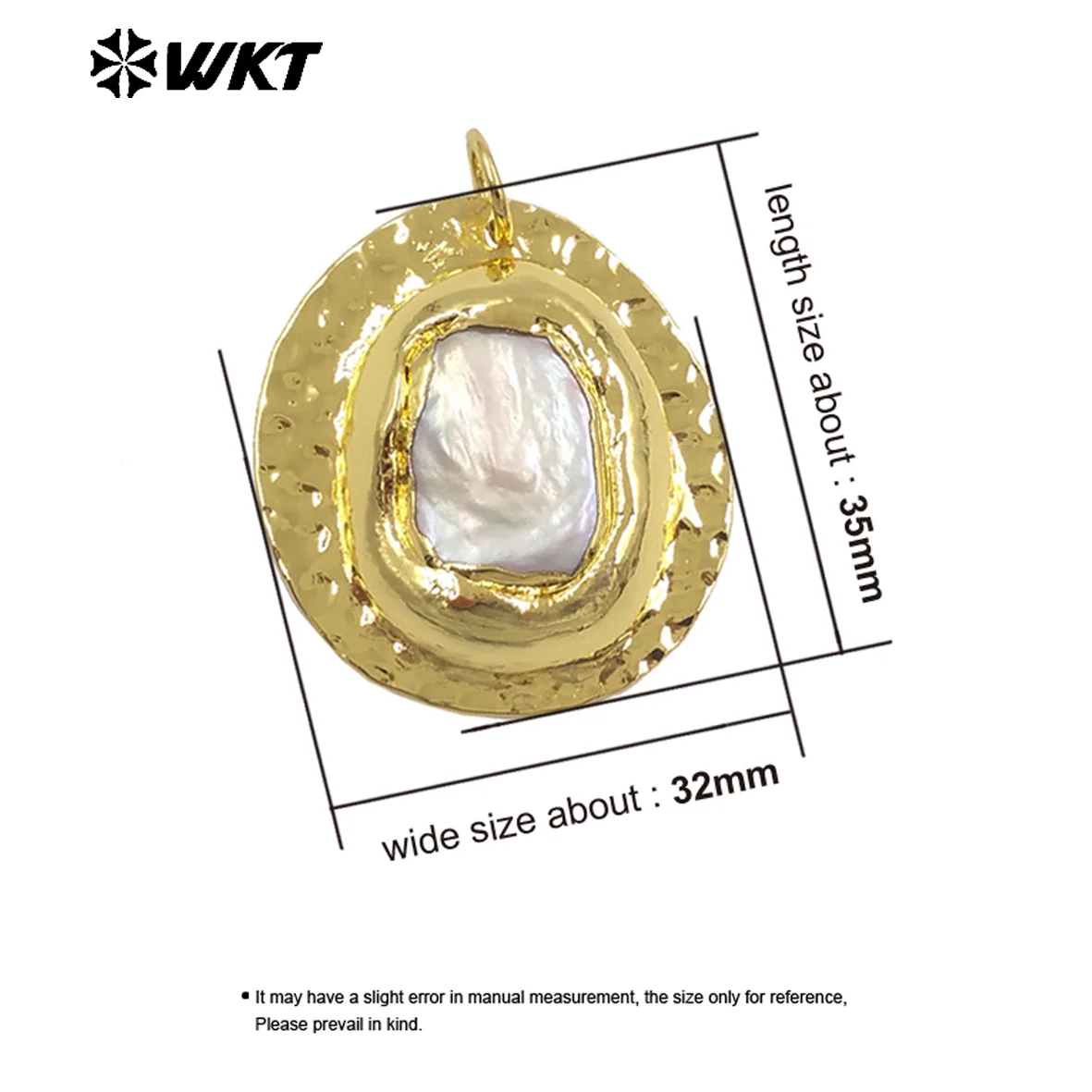 wt-jp432-卸売クラシックスタイル不規則な淡水パールイエロー真鍮ペンダントアクセサリーネックレス作成用