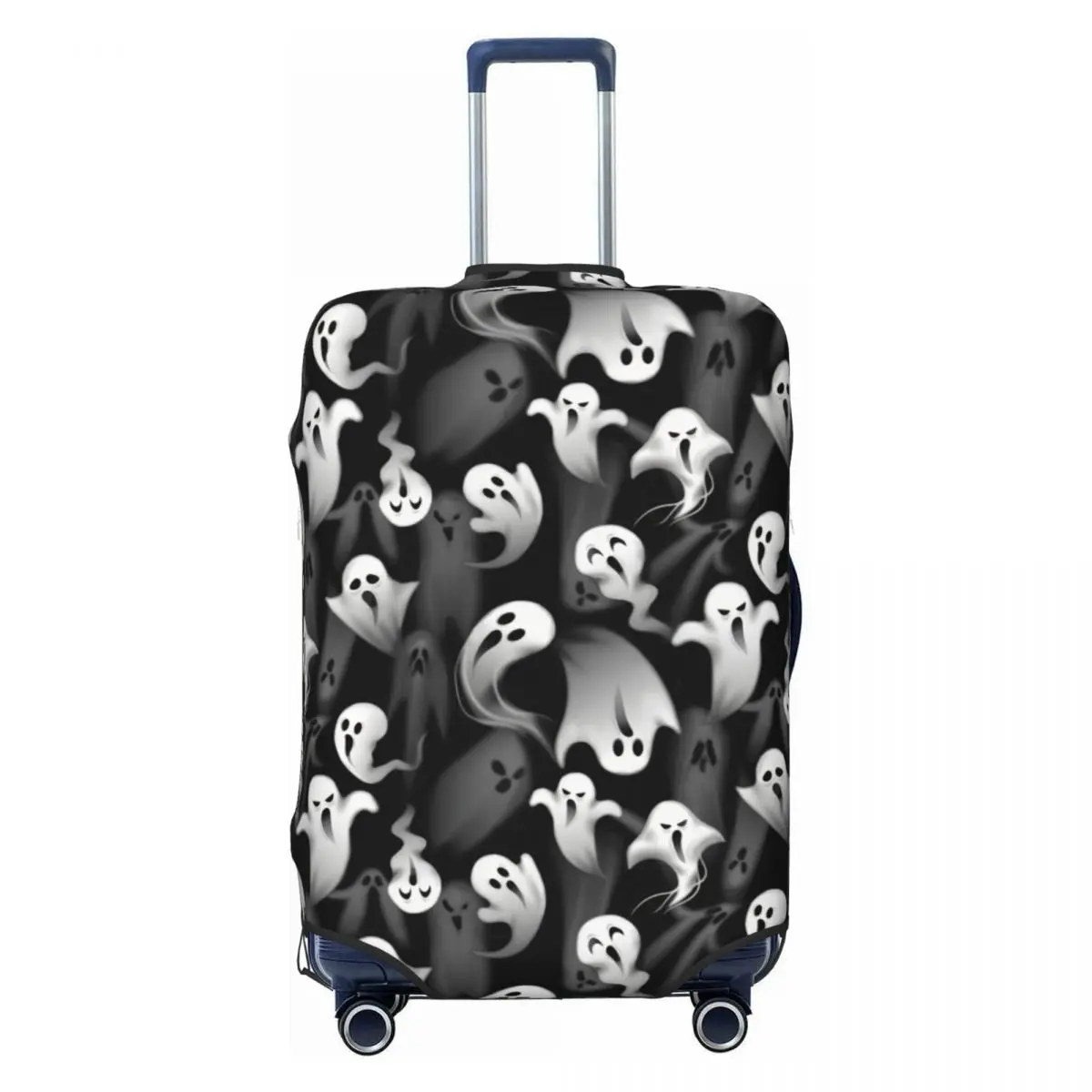 

Cute Halloween Ghost Luggage Cover Protector Washable Travel Suitcase Covers