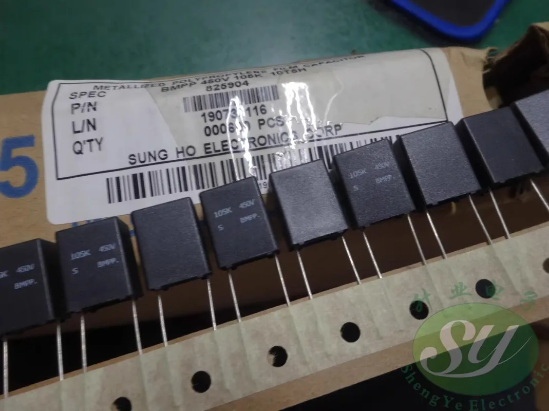 

20PCS SUNG HO 1.0uf/450v 1uf 1u0 105 New film capacitor 10MM
