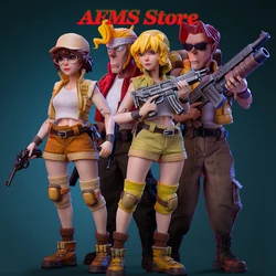 Tunshi Studio 1/12 Scale Metal Slug 3 Beautiful Sisters Fio Eri Full Set Fit 6inch Soldier Action Figure Collectible Toy