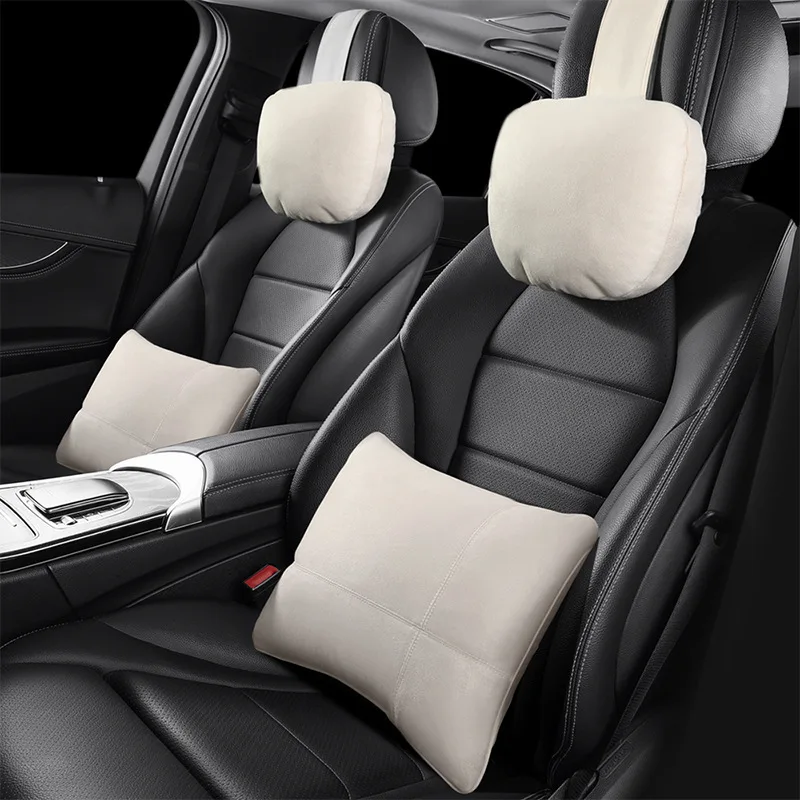 

Top Quality Car Headrest Neck Support Seat / Maybach Design S Class Soft Universal Adjustable Car Pillow Neck Rest Cushion