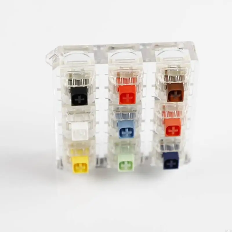 2025 جديد متعدد الألوان 9 مفاتيح ميكانيكية مفاتيح اختبار يتميز بسكن واضح لدقة