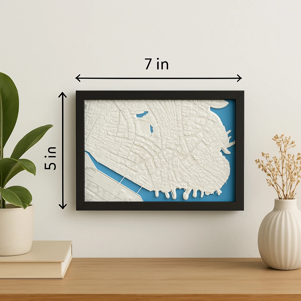 Naples City Model Wall Art Gift Home Decoration Modern Architecture Urban Map Interior Design Minimalist Display House Ornament
