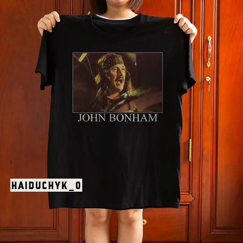 John Bonham English Drummer Black T Shirt S 5Xl