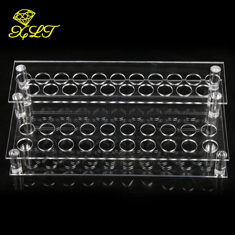 Acrylic 40-bit Lipstick Display Box Stand Transparent Cosmetic Display Stand Lip Gloss Storage Jewelry Boxes and Packaging