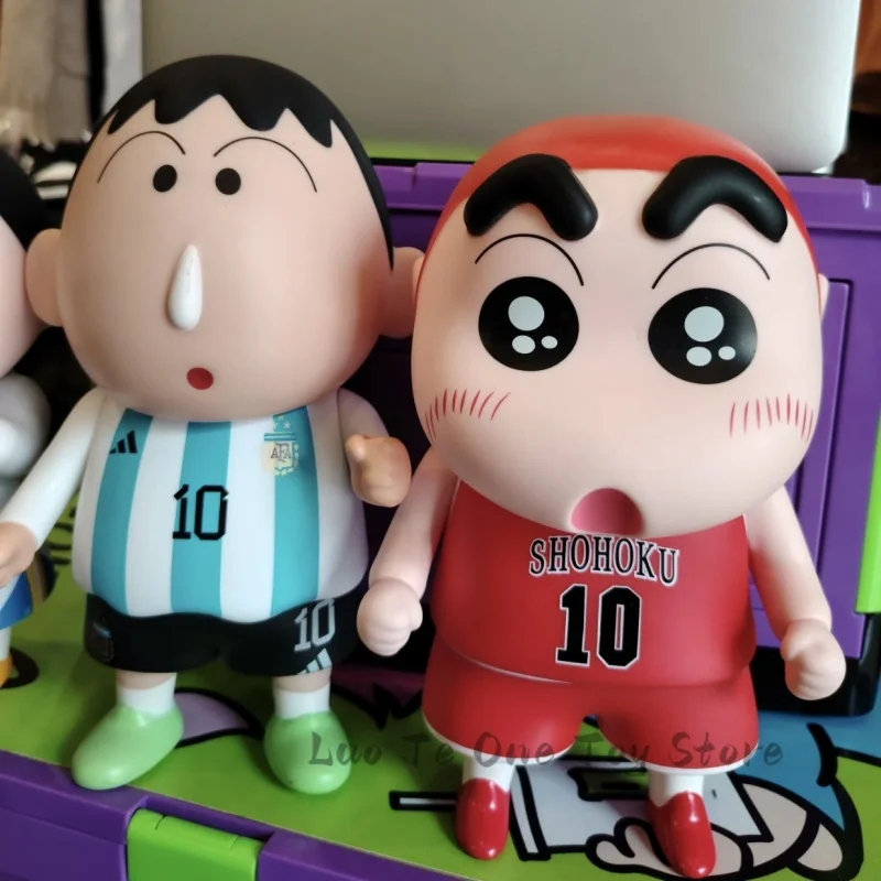 

15-22 см Crayon Shin-Chan Xiaobai Аниме фигурки виниловые кавайные куклы игрушки модель шарниры передвижной шкаф рождественские подарки на день рождения