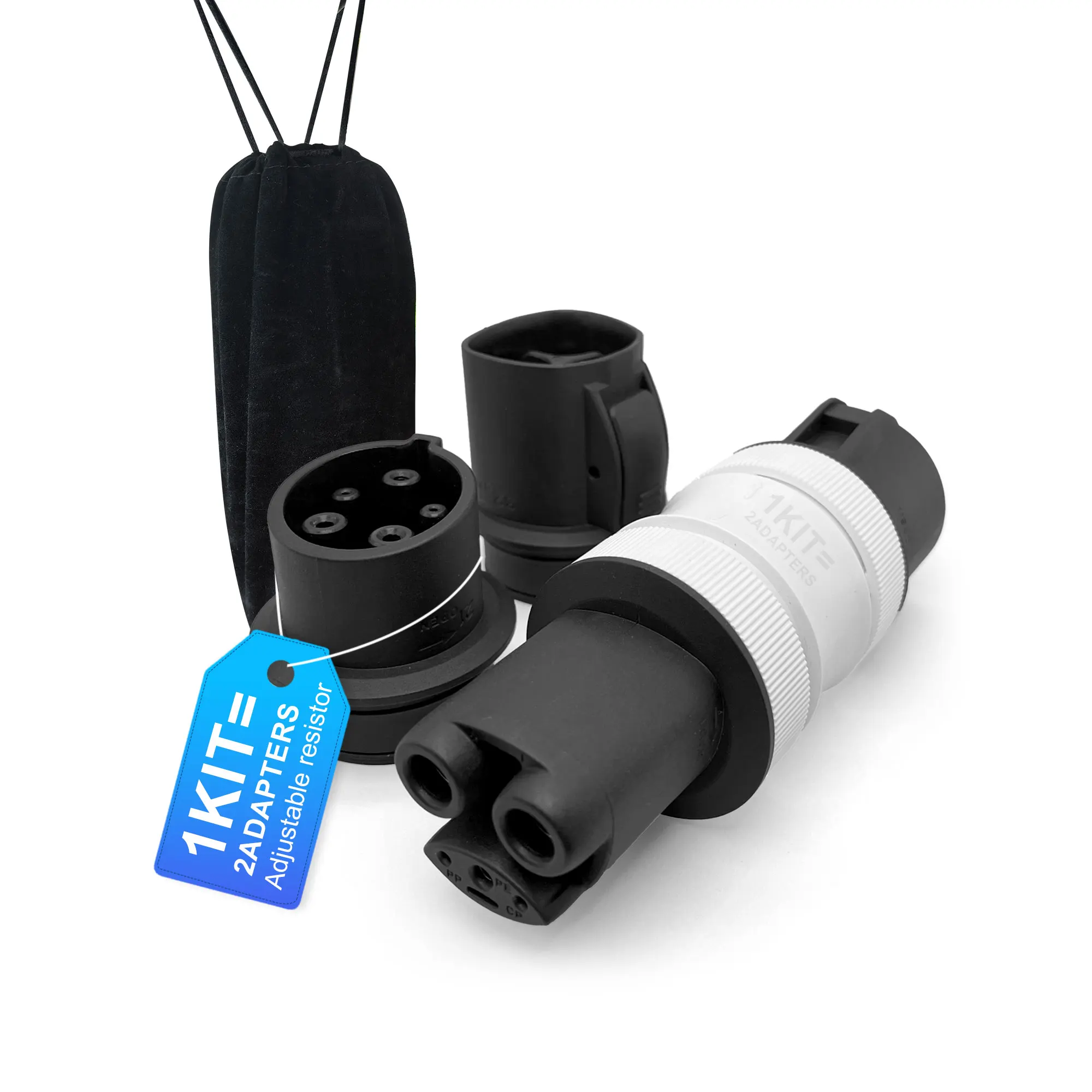 

For Tesla To J1772 Adapter Plus SAE J1772 To NACS 7.2kW 32A By Adjustable Resistor Max 48A TeslaTap EV Charger 2026 Accessories