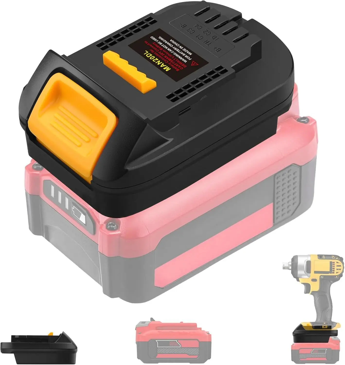 Adapter for Stanley New fatmax v20  20V  SB202 SB204 SB206 battery convert for Dewalt  18V/20V li-ion tool use(Not suit 18V old) - view 3