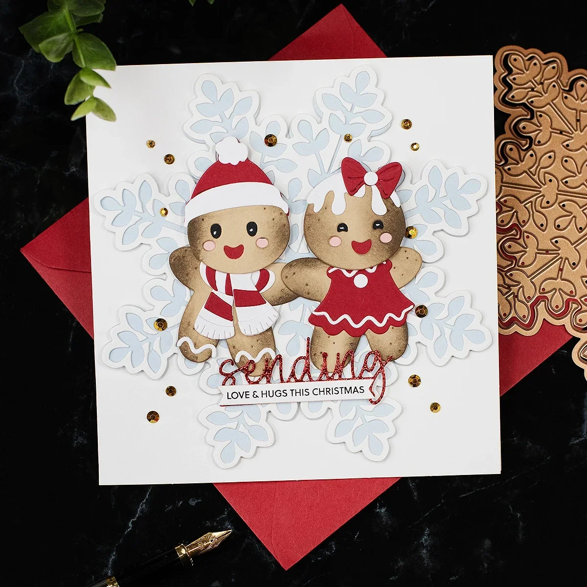 

Mmao Craft metal cutting dies cut die mold Christmas Gingerbread Scrapbook paper craft knife mould blade punch stencils dies